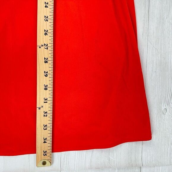 Athleta Size S Calistoga Wrap Midi Dress Swim Cover Up Orange Kimono UPF Stretch - Picture 13 of 15